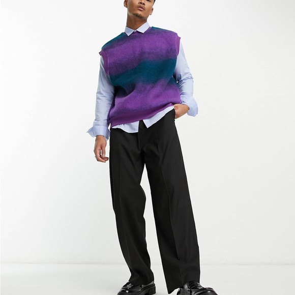 ASOS Other - Nwot ASOS Purple and Blue Gradient Sweater Vest XL